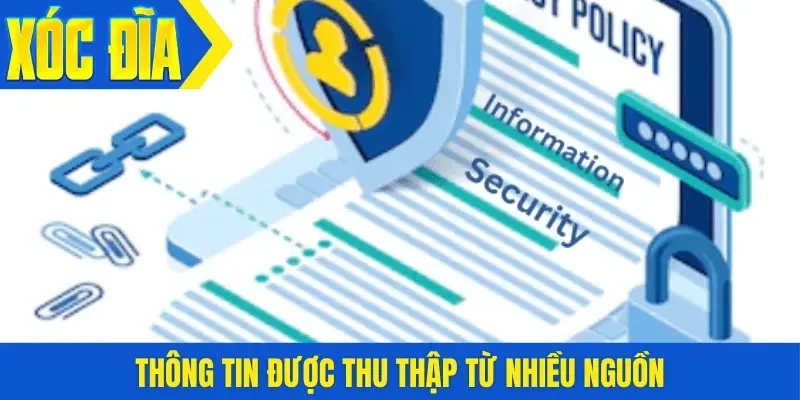 Thông tin được thu thập từ nhiều nguồn