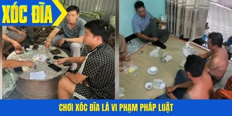 Chơi xóc đĩa là vi phạm pháp luật