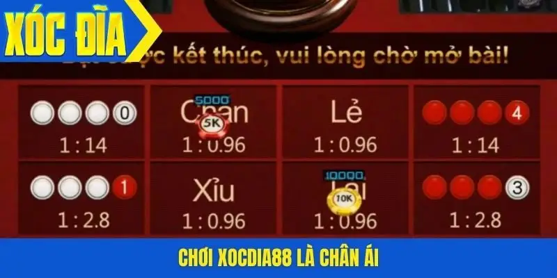 Chơi xocdia88 là chân ái