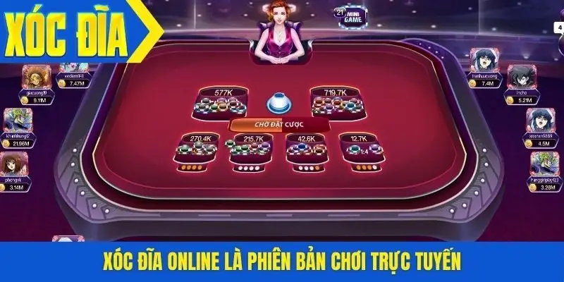 Xóc đĩa online là phiên bản chơi trực tuyến